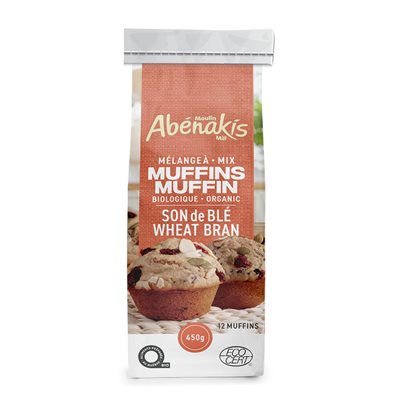 Abenakis Organic Muffin Mix wheat Bran 450g