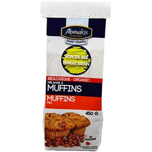 Abenakis Organic Muffin Mix wheat Bran 450g