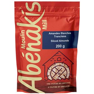Abenakis White Sliced Almonds 200g