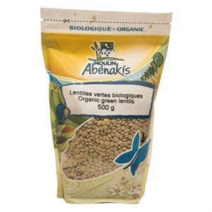 Abenakis Organic Green Lentils 500g