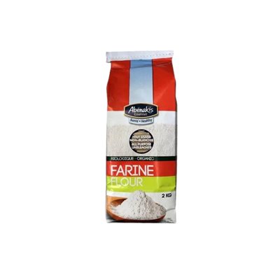 Abenakis Farine Tout Usage Bio Non Blanchié 2kg