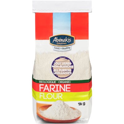 Abenakis Organic All Purpose Unbleached Flour 1kg