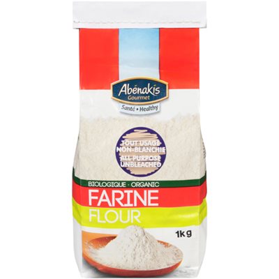 Abenakis Farine Tout Usage Biologique Non Blanchie