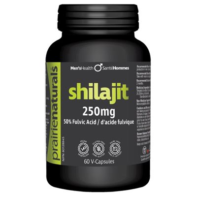 Prairie Naturals Shilajit Purified 250Mg With 50% Fulvic Acid 60vcaps 
