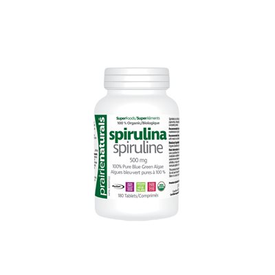 Prairie Naturals Organic Spirulina - Tablets 180tabs