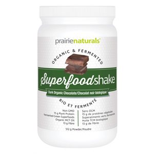 Prairie Naturals SuperFood Shake biologique et fermenté - chocolat noir