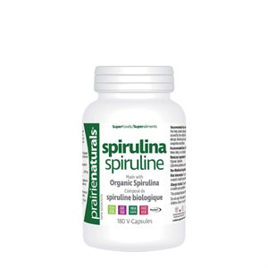 Prairie Naturals Organic Spirulina 180V caps