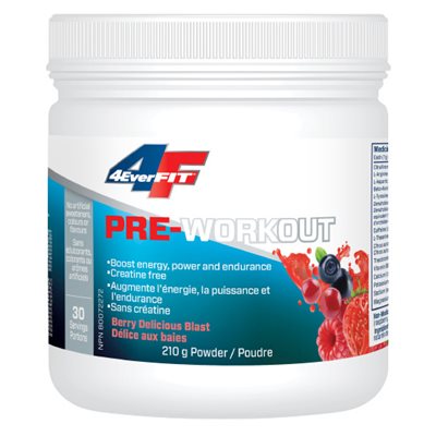 4everfit Pre-Workout - Berry Delicious Blast 210GR