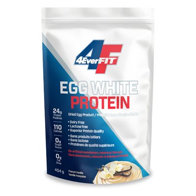 4everfit Egg White Protein – Vanilla shake 454g