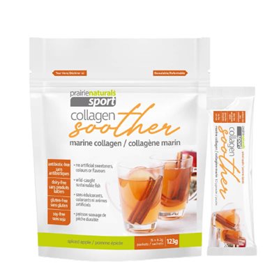 Prairie Naturals Sport Collagen Soother Pomme épicée-Sac