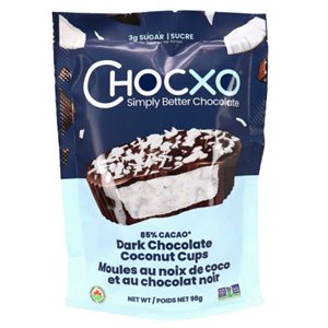 Chocxo Moules au noix de coco et au chocolat noir bio