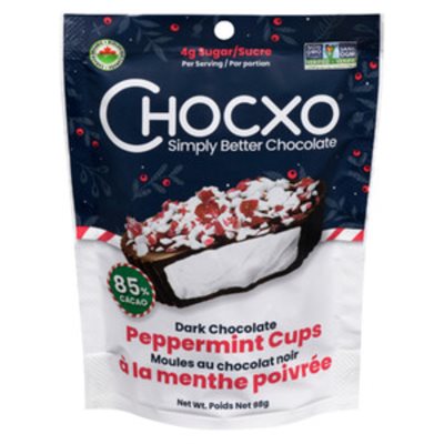 Chocxo Coupes de chocolat noir à la menthe poivrée 98 g