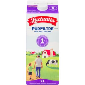 Lactantia PÅ«rFiltre Partly Skimmed Milk 1% M.F. 2 L 