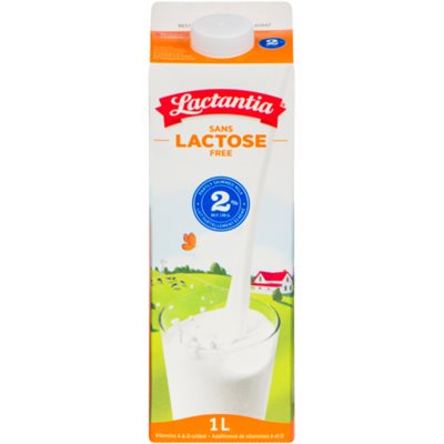 Lactantia Lait Partiellement écrémé Sans Lactose 2% M.G. 1 L