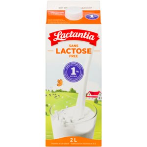 Lactantia Partly Skimmed Milk Lactose Free 1% M.F. 2 L 