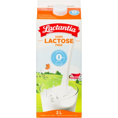 Lactantia Lait écrémé Sans Lactose 0% M.G. 2 L