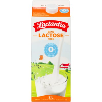 Lactantia Skim Milk Lactose Free 0% M.F. 2 L 