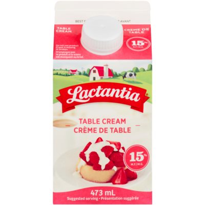 Lactantia Table Cream 15% M.F. 473 ml 473 ml