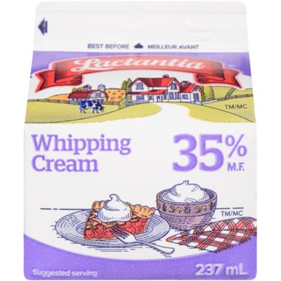Lactantia Créme à Fouetter 35% M.G. 237 ml Lactantia Créme à Fouetter 35% M.G. 237 ml