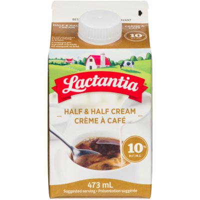 Lactantia Half & Half Cream 10% M.F. 473 ml 