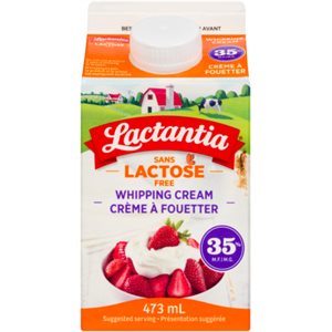 Lactantia Whipping Cream Lactose Free 35% M.F. 473 ml