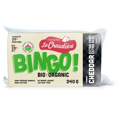 Fromagerie La Chaudiere Bingo Fromage Cheddar X-fort Bio 