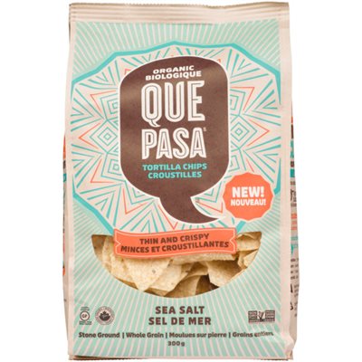 Que Pasa Croustilles Minces Sel De Mer Bio 300g Que Pasa Croustilles Minces Sel De Mer Bio 300g