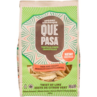 Que Pasa Thin & Crispy Twist Of Lime Tortilla Chips 300g