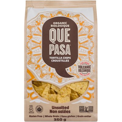 Que Pasa Unsalted Tortilla Chips 350g