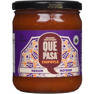 Que Pasa Salsa Chipotle Moyenne Bio 420ml Que Pasa Salsa Chipotle Moyenne Bio 420ml