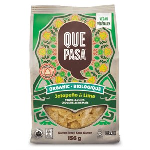 Que Pasa Croustilles Jalapeno Lime Bio