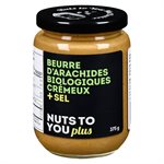 Nuts to You Organic Smooth Peanut Butter + Salt 375g