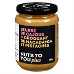 Nuts to You Cashew Butter + Macadamia & Pistachio Crunch 365g