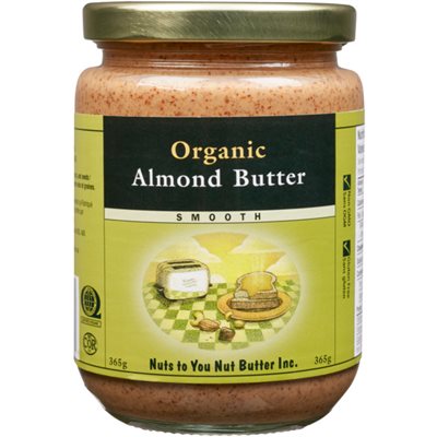 Nuts to You Nut Butter Smooth Organic Almond Butter 365 g 