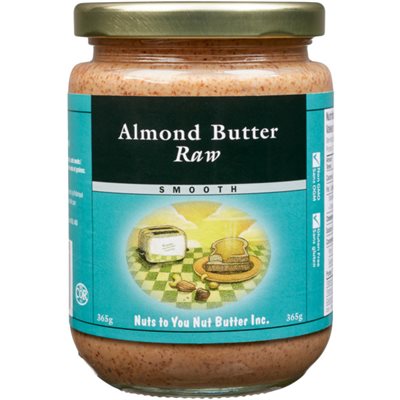 Nuts to You Nut Butter Beurre d'Amandes Cru Crémeux 365 g