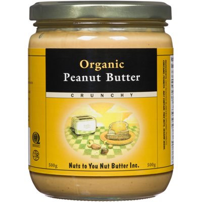 Nuts to You Crunchy Organic Peanut Butter 500 g 