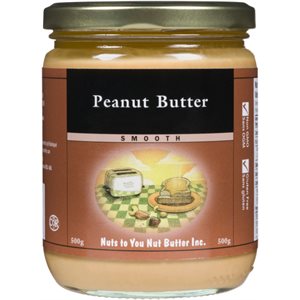 Nuts to You Nut Butter Smooth Peanut Butter 500 g 