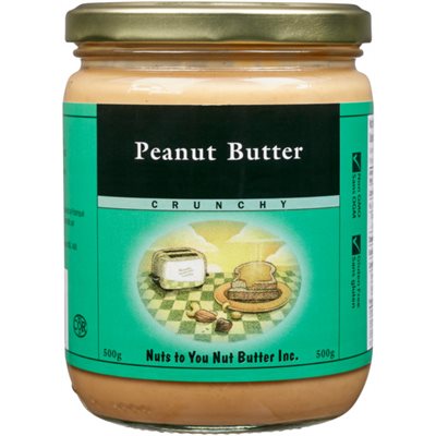 Nuts to You Nut Butter Beurre d'Arachides Croquant 500 g