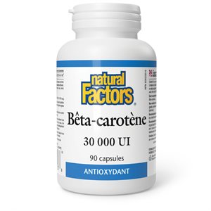Natural Factors Bêta-carotène 30 000 UI 90 capsules
