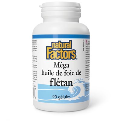 Natural Factors Mega Halibut Liver Oil 90 Softgels