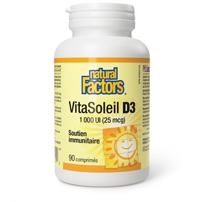 Natural Factors SunVitamin D3 1000 IU 90 Tablets