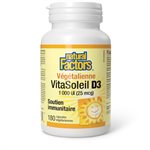 Natural Factors VitaSoleil D3 végétalienne  1 000 UI  180 capsules végétariennes