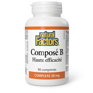 Natural Factors Composé B Haute efficacité 50 mg COMPLEXE 90 comprimés