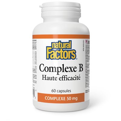 Natural Factors Hi Potency B Complex 50 mg 60 Capsules