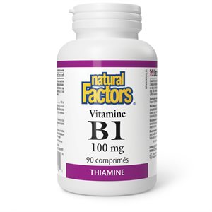 Natural Factors Vitamin B1 100 mg 90 Tablets