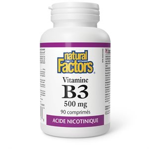 Natural Factors Vitamin B3 500 mg 90 Tablets