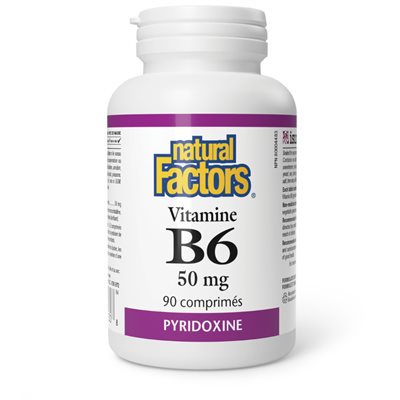 Natural Factors Vitamin B6 50 mg 90 Tablets