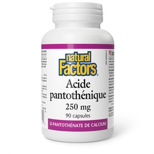 Natural Factors Acide pantothénique 250 mg 90 capsules