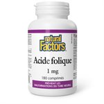 Natural Factors Folic Acid  1 mg  180 Tablets