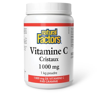 Natural Factors Vitamin C Crystals 1000 mg 1 kg Powder